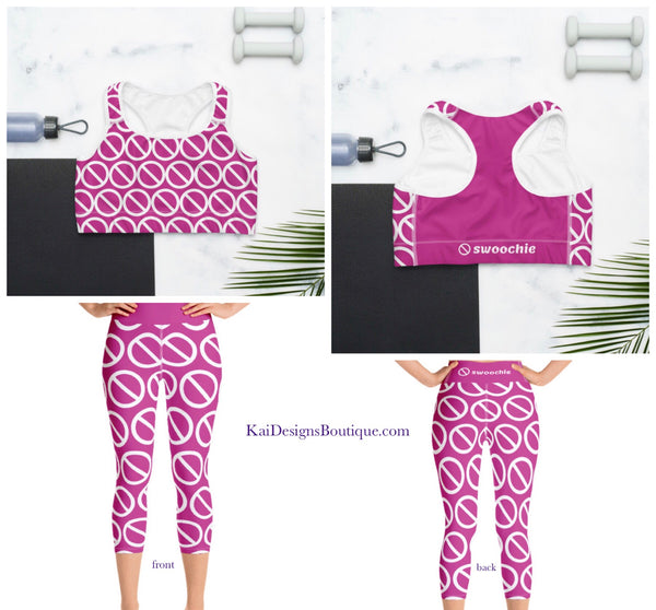 swoochie®️Yoga/Leisure Wear Set  (2-piece set - sports bra and Capri leggings) multiple colors