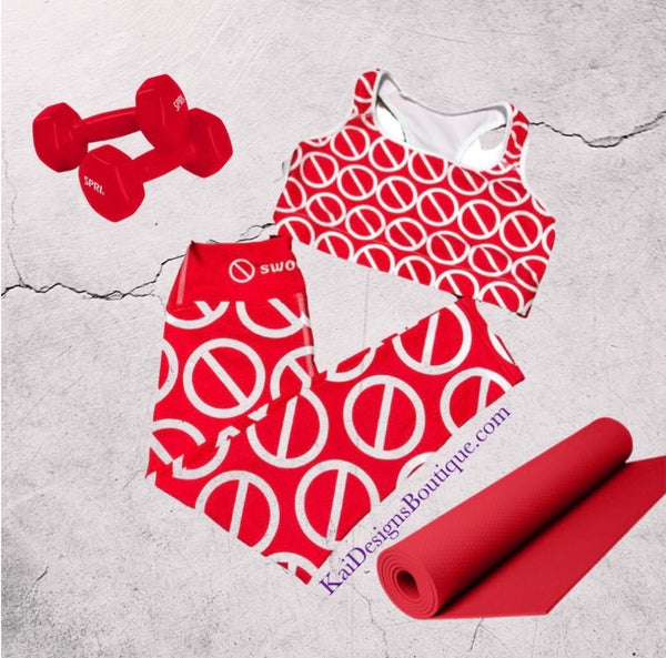 swoochie®️Yoga/Leisure Wear Set  (2-piece set - sports bra and Capri leggings) multiple colors