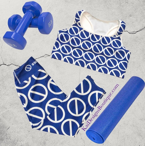swoochie®️Yoga/Leisure Wear Set  (2-piece set - sports bra and Capri leggings) multiple colors