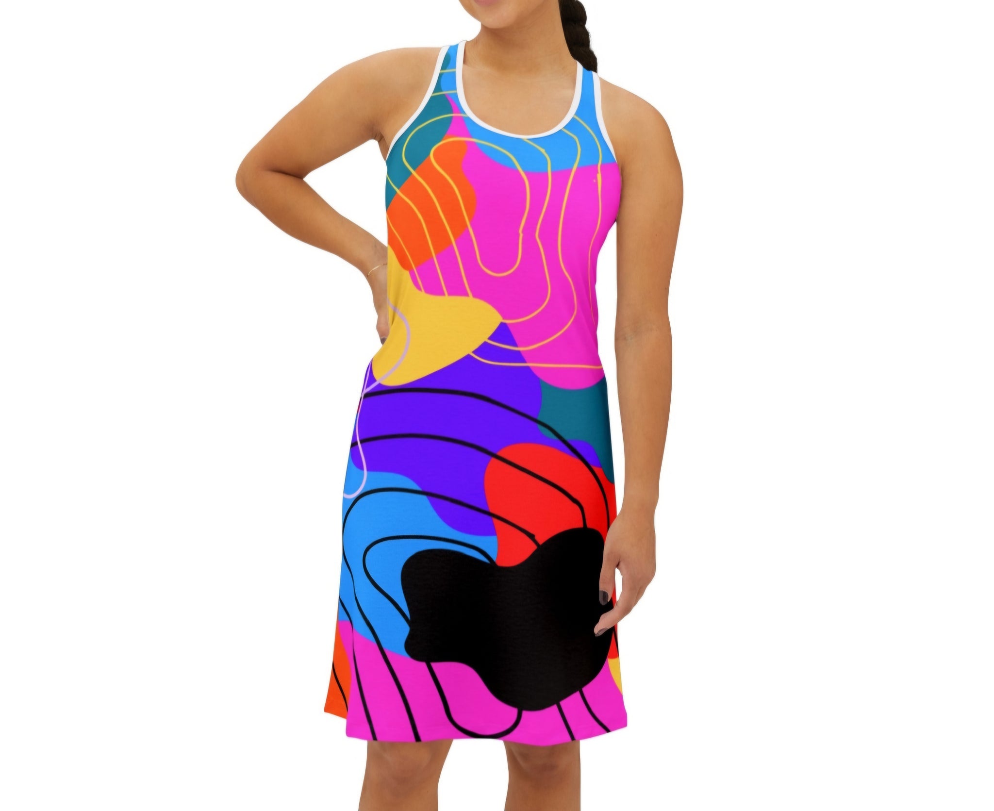 swoochie®️ Vibrant Colors Racerback Dress