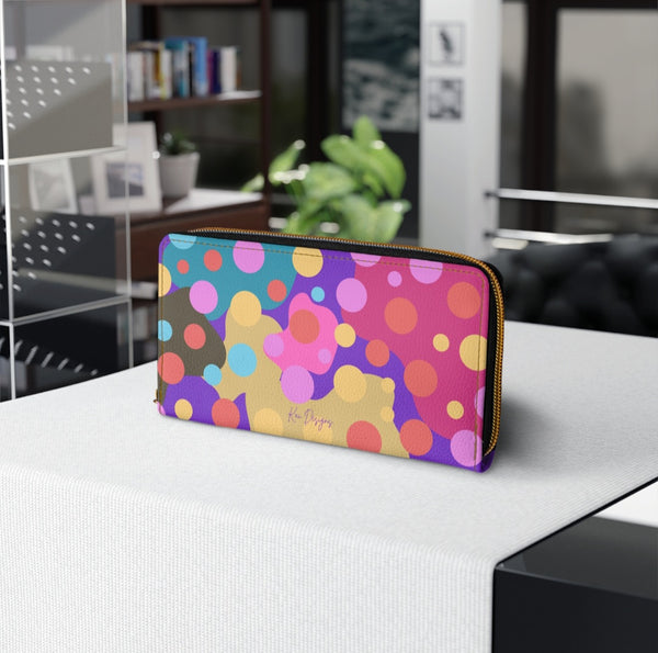 Vibrant Multi-Dots Wallet