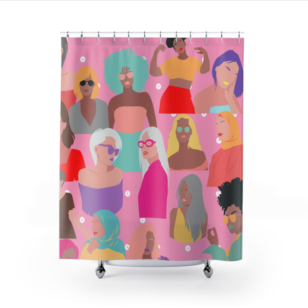 International Women's Day Shower Curtain & Bath Mat Set